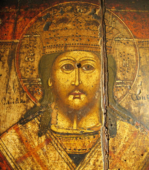 Старинная икона «Великий Архиерей - Царь Царем»